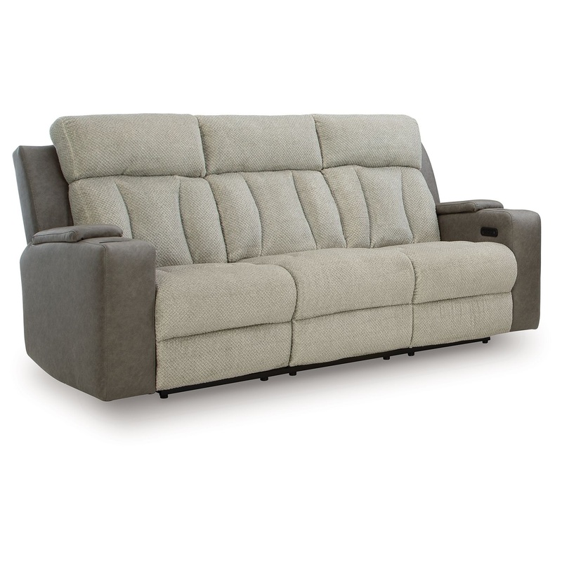 WhipLash – Power Reclining Sofa With Adj Headrest – Sisal