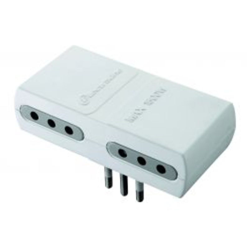 ADAPTER PLUG 10A 4 SOCKETS WHITE