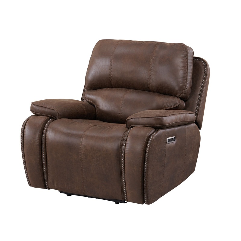 Atlantis – Power Motion Recliner With Power Head Recliner – Heritage Brown
