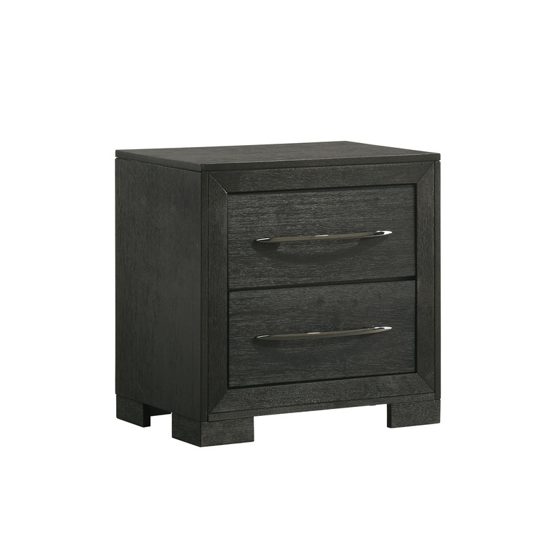 Allan – 2-Drawer Nightstand – Black