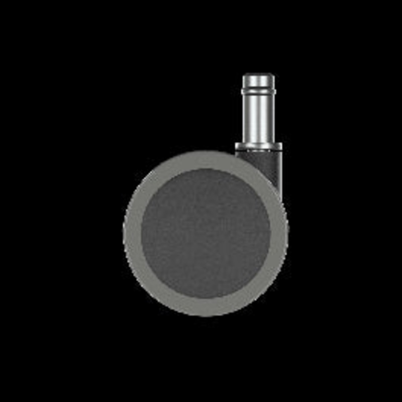 50 MM DIAMETER SWIVEL TWIN WHEEL WITH 10 MM SMOOTH AXLE