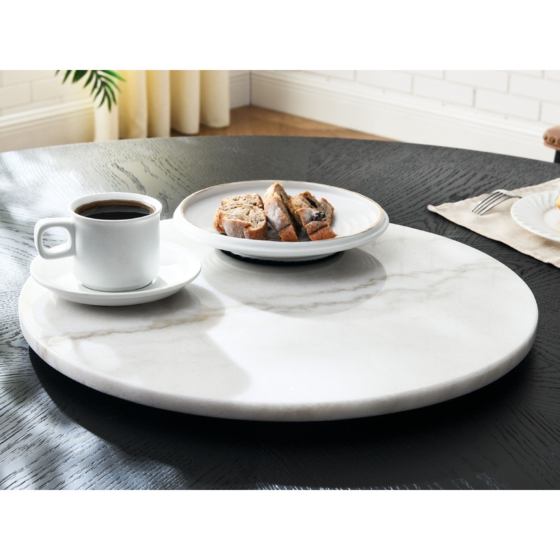 Arken – White Marble Lazy Susan – White