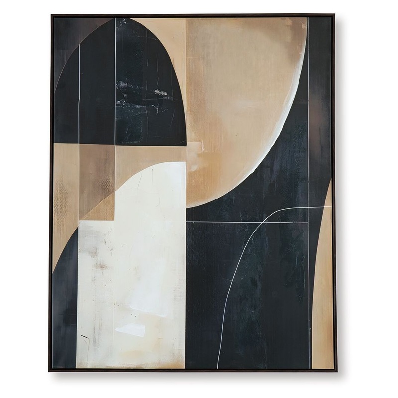 Ewanford – Wall Art – Black / Brown / Tan