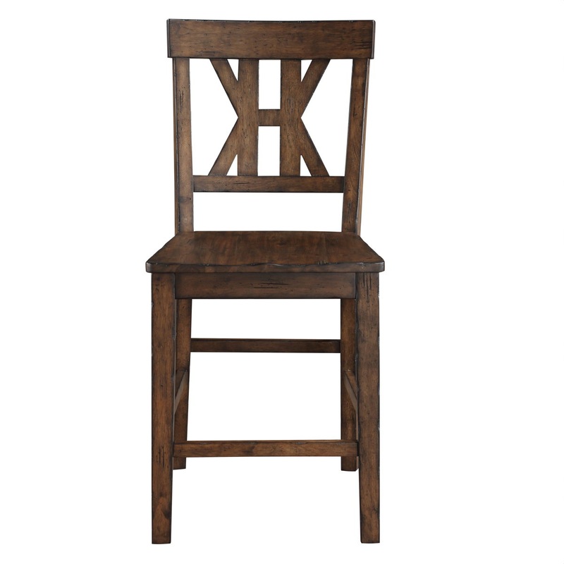 Auburn – Counter Stool (Set of 2) – Dark Brown