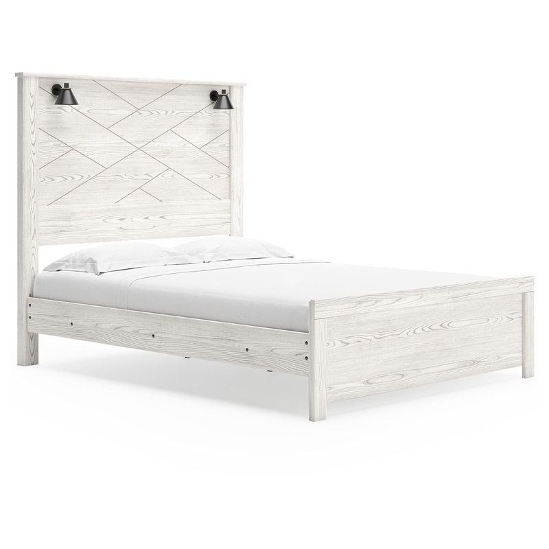 Gerridan – Panel Bed With Sconces