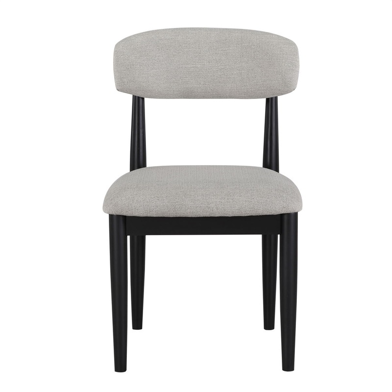 Magnolia – Upholstered Side Chair (Set of 2) – Black / Gray