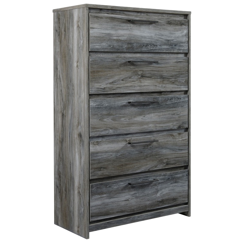 Baystorm – Five Drawer Chest|Gray