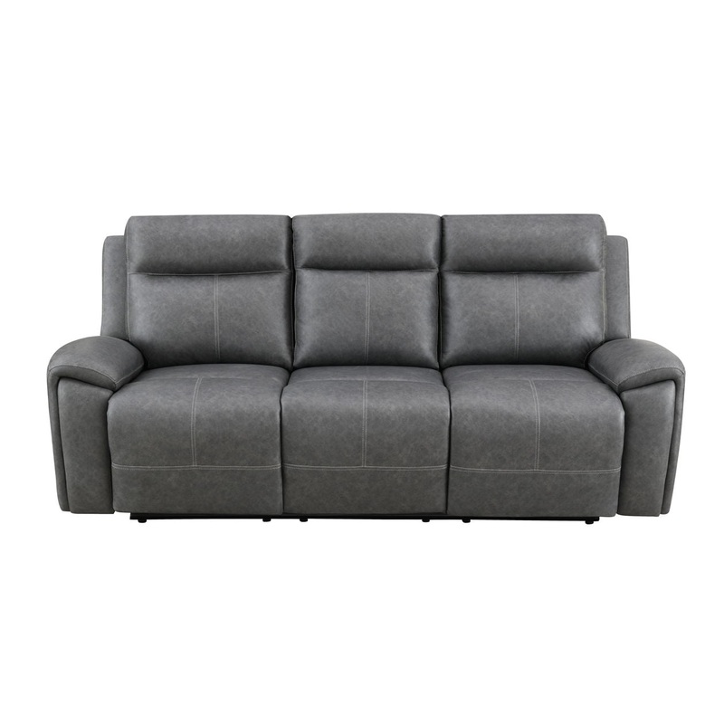 Gaston – Manual Reclining Sofa – Gray