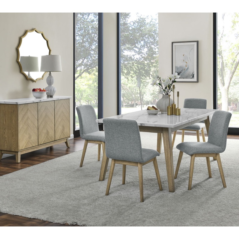 Vida – 5 Piece Dining Set – Brown