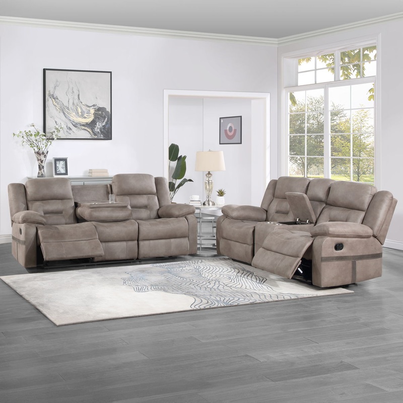 Abilene – Sofa & Loveseat – Brown