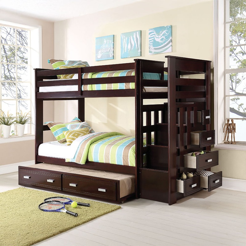 Allentown – Bunk Bed w/Storage Ladder & Trundle