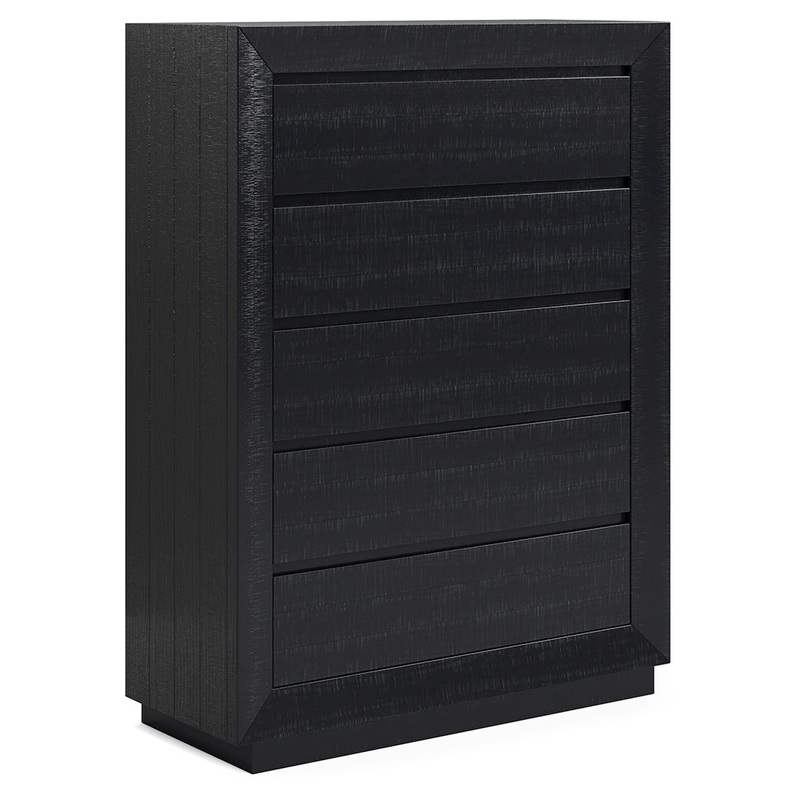 Londer – Five Drawer Chest – Black