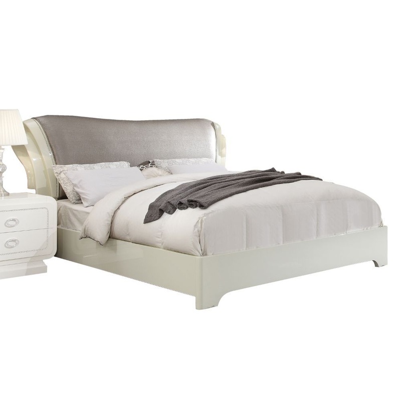 Bellagio – Bed|White High Gloss|King|Queen