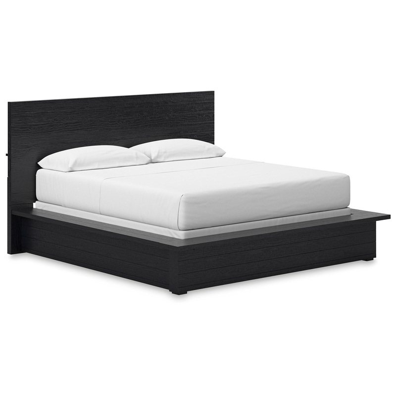 Londer – California King Panel Bed – Black
