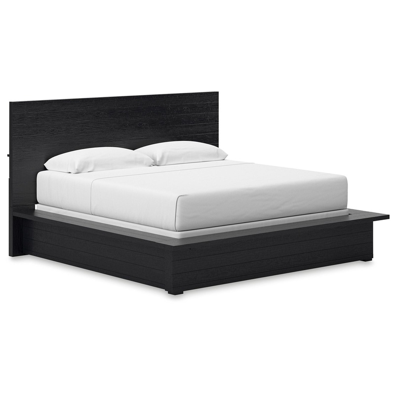 Londer – King Panel Bed – Black
