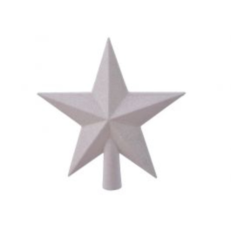 STAR CHRISTMAS TREE FINIAL WHITE