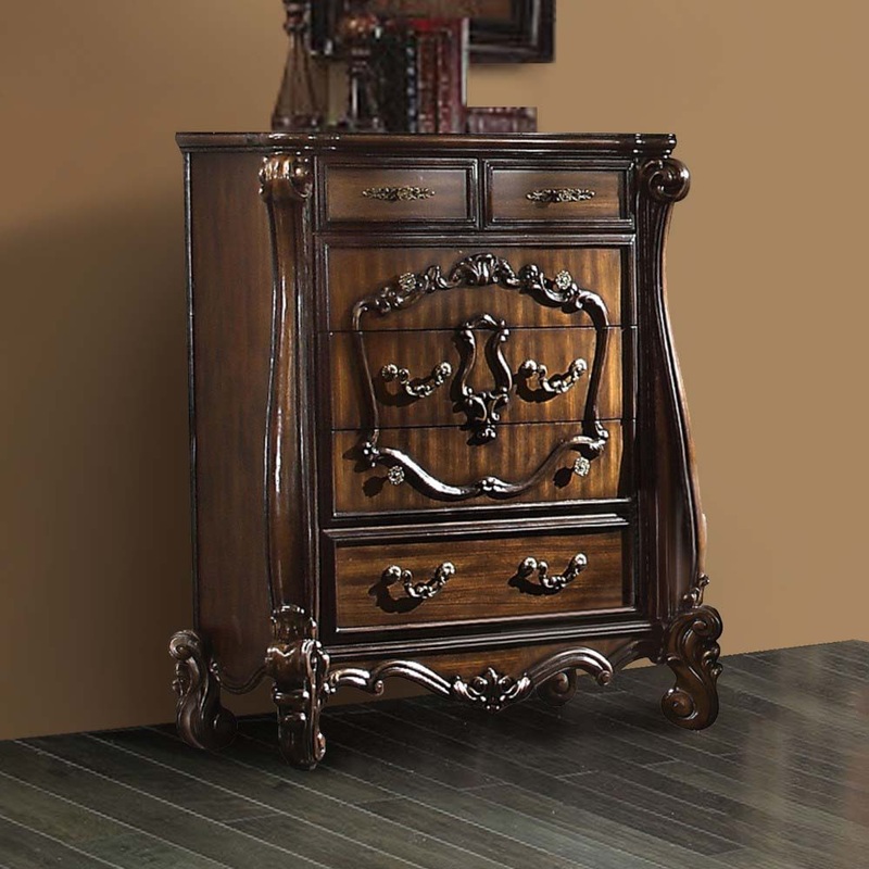 Versailles – Chest|Cherry Oak|Bone White|Antique Platinum