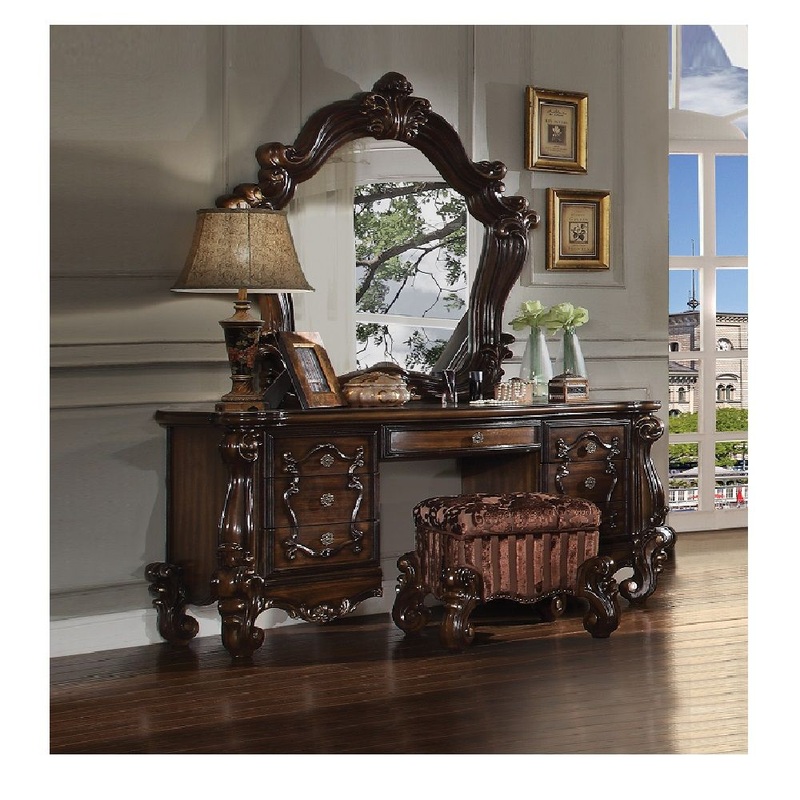 Versailles – Mirror|Cherry Oak|Bone White|Antique Platinum