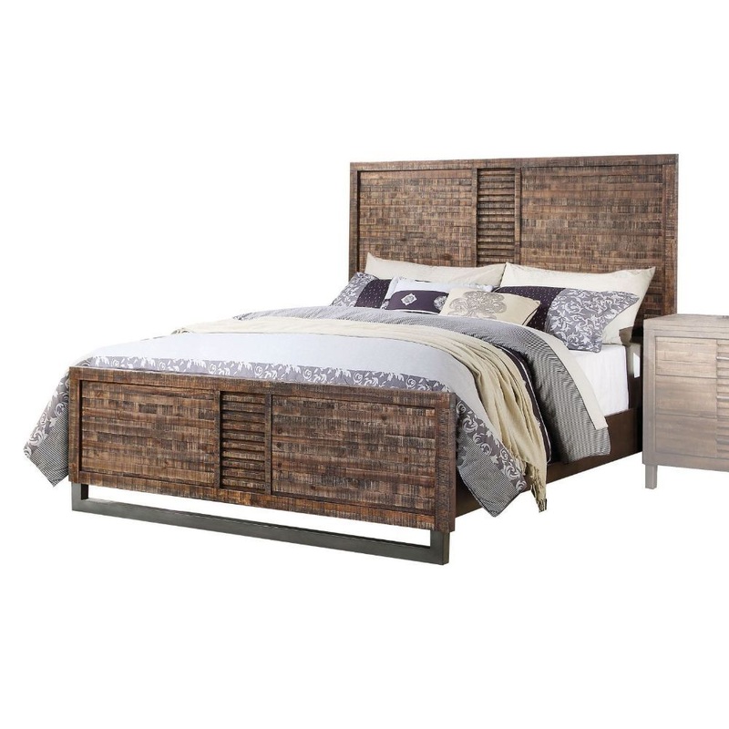 Andria – Transitional Bed|Reclaimed Oak|Queen