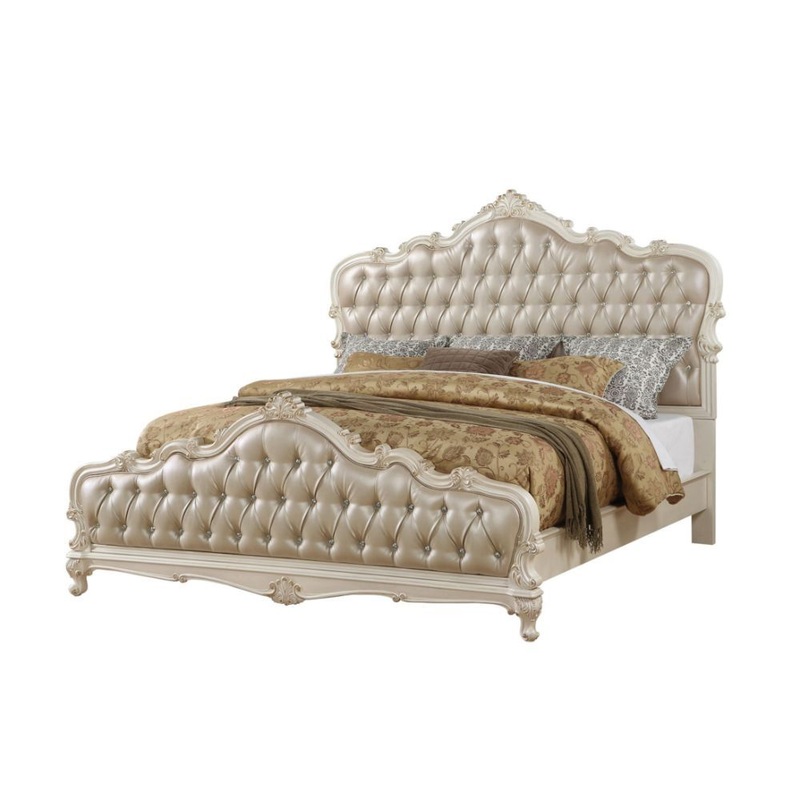 Chantelle – Bed|Pearl White|Rose Gold|King|Queen|California King