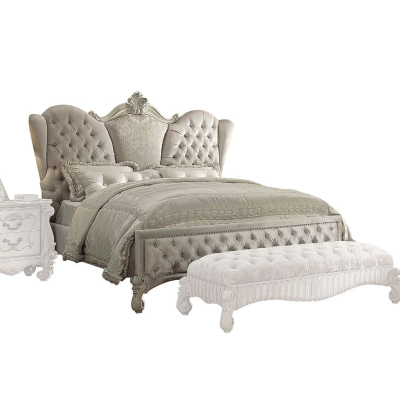 Versailles – Vintage – Bed|Ivory|Antique Platinum|Queen|California King|King