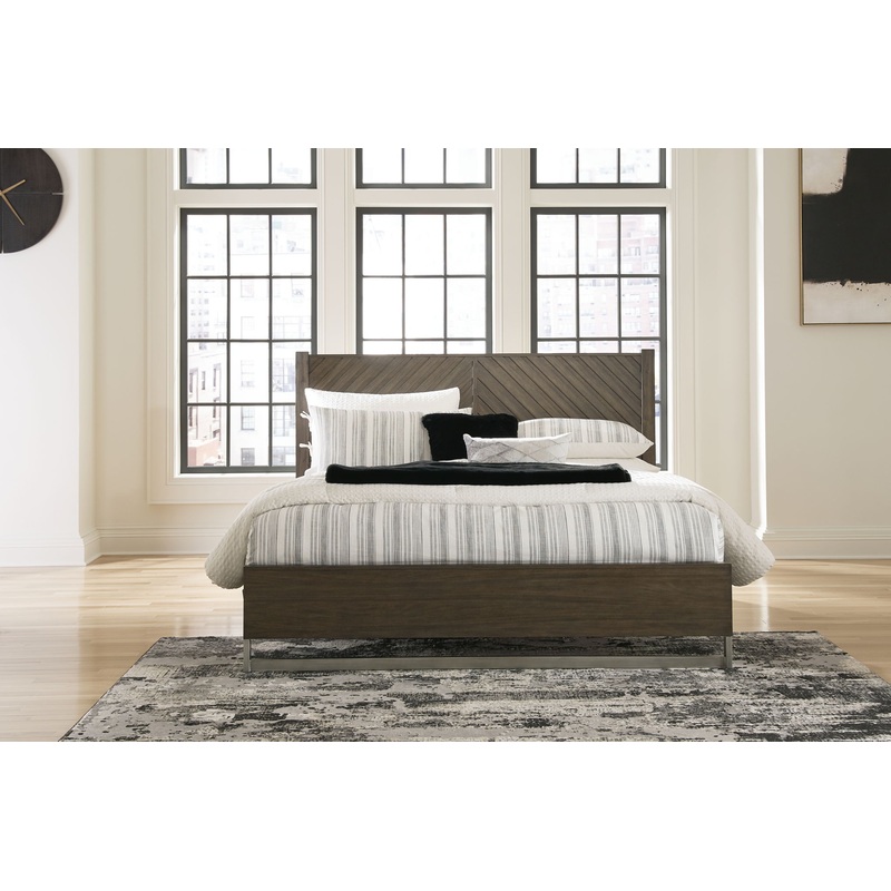 Arkenton – Panel Bed|Dark Brown|Queen|King|California King