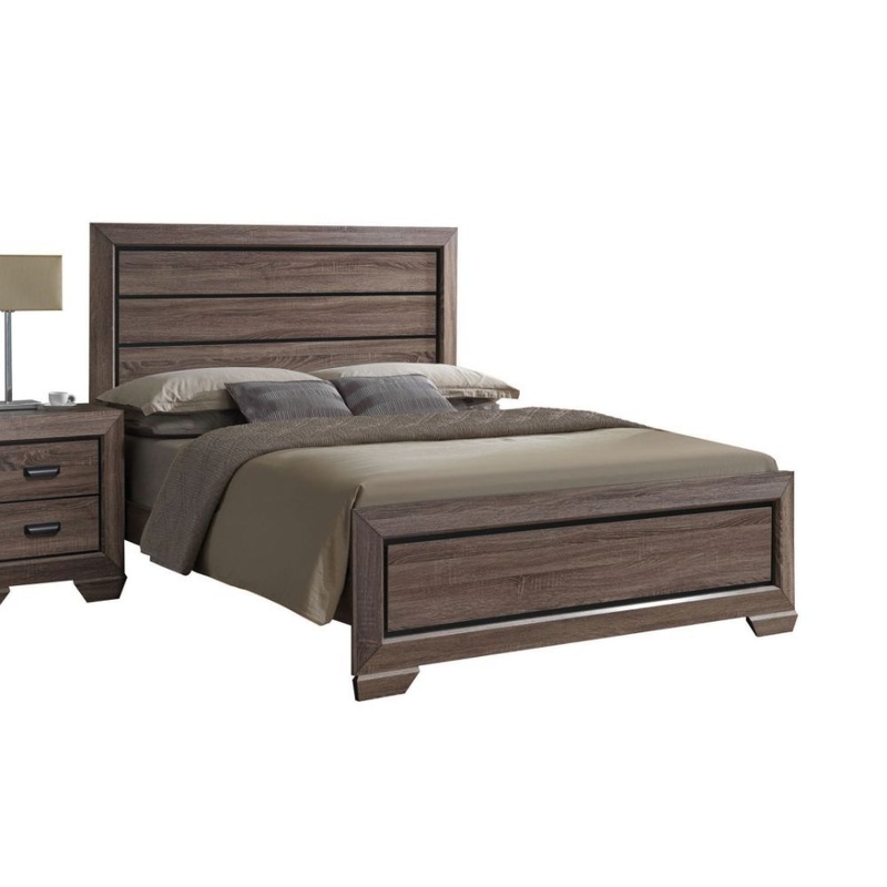 Lyndon – Bed|Weathered Gray|King