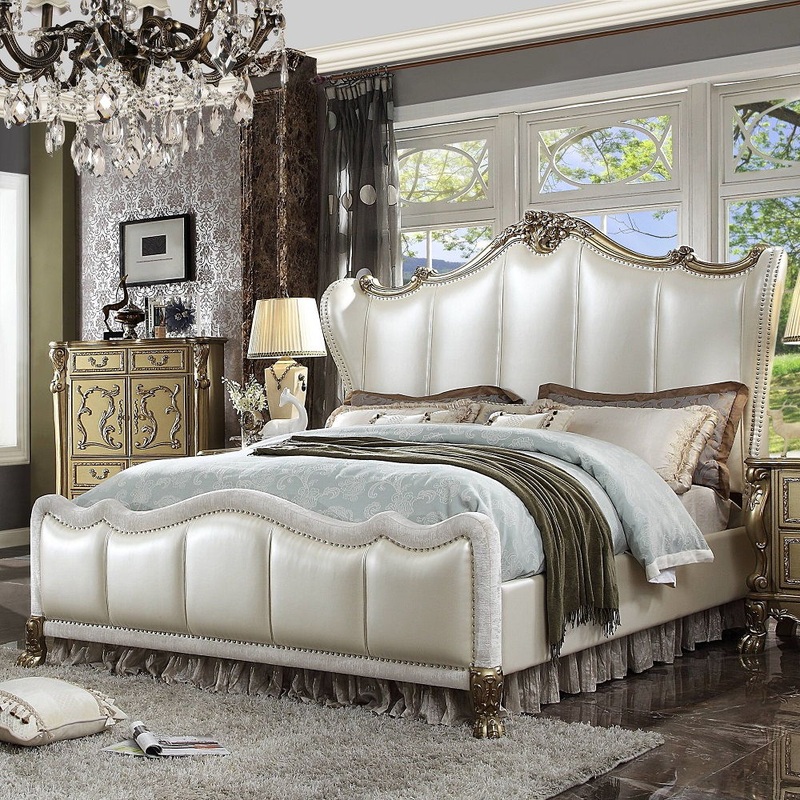 Dresden II – Bed|Pearl White|Bone White|King|California King|Queen