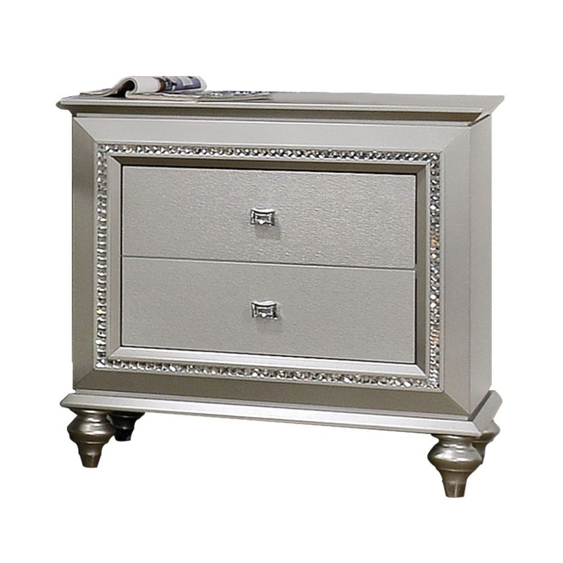 Kaitlyn – Nightstand|Champagne|Metallic Gray