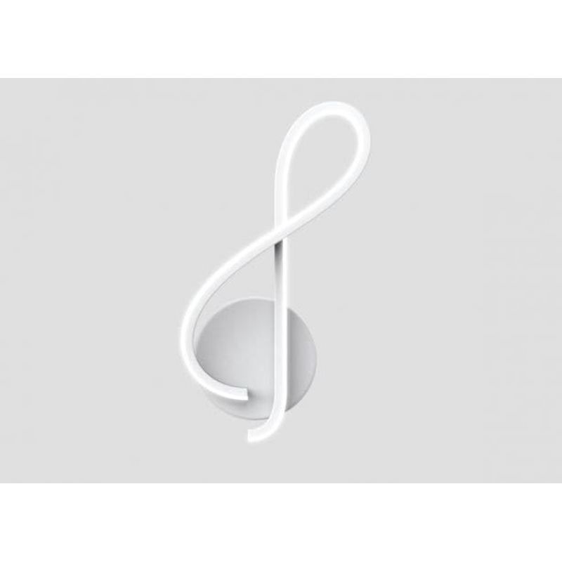 WALL LAMP VIOLIN METAL WHITE 28X12 CM 12W NATURAL LIGHT