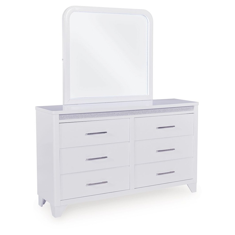 Jarlee – Dresser And Mirror – White