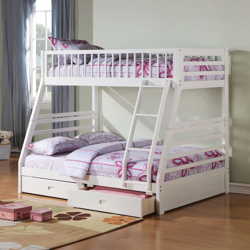 Jason – Bunk Bed|White|Espresso|Gray|Twin