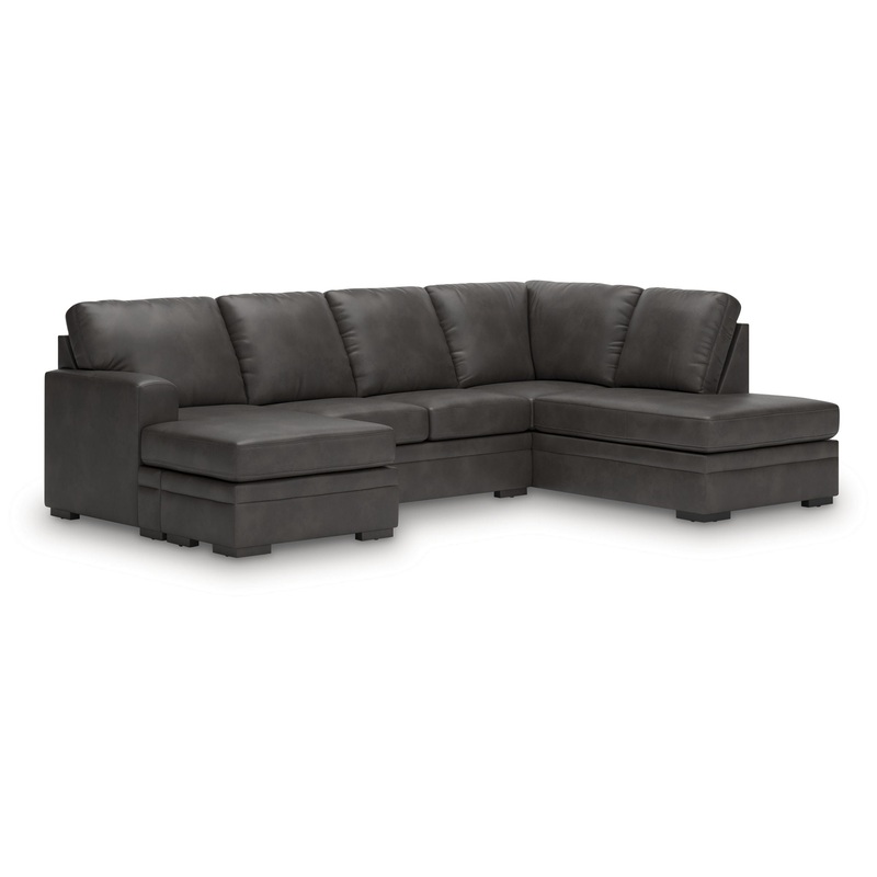 Lofton-Pike – Sectional|Dark Gray|2 Pc. Left Arm Facing Chaise Sectional|2 Pc. Right Arm Facing Chaise Sectional