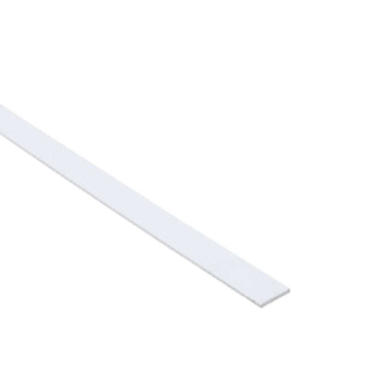 PVC FLAT PROFILE 15x2MM 1M WHITE O