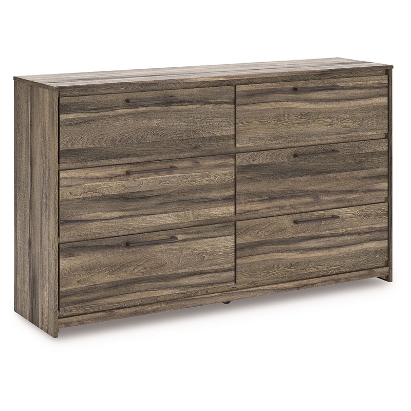 Elbrim – Six Drawer Dresser|Dark Brown|Dressers|Dresser & Mirror