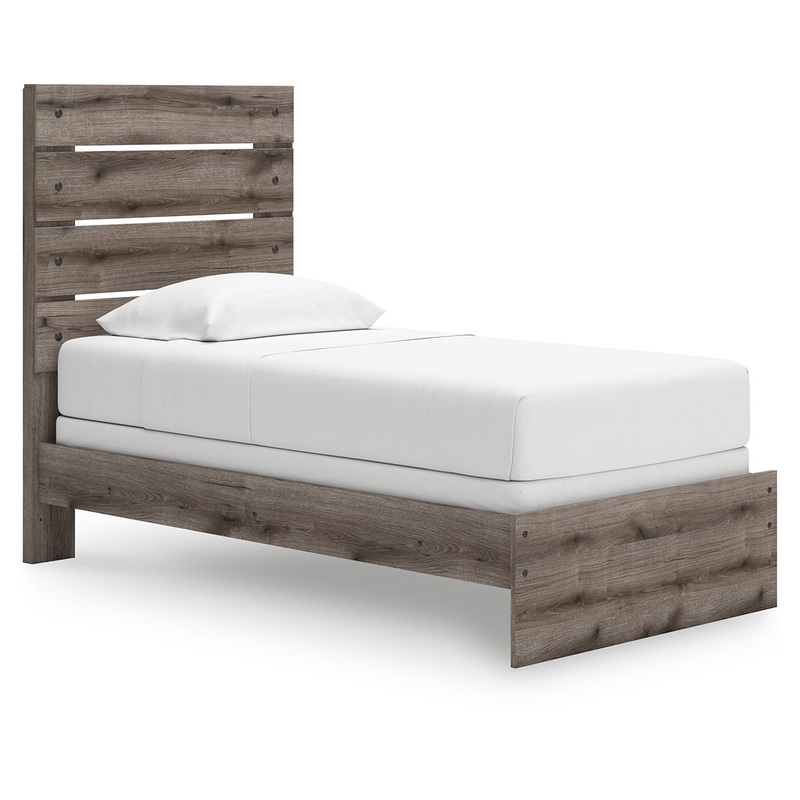 Graystorm – Panel Bed|Dark Gray|Twin|Full|Queen|King