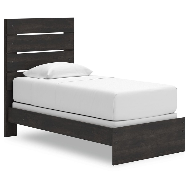 Hollivern – Panel Bed|Dark Gray|Twin|Full|Queen|King