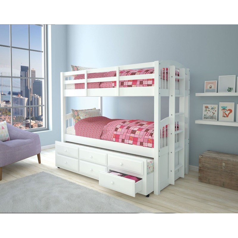 Micah – Bunk Bed & Trundle w/3 Drw