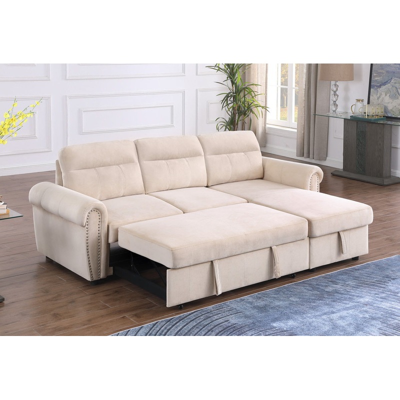 Ashton – Reversible Sleeper Sectional Sofa Chaise
