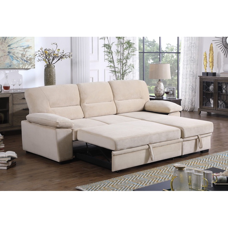 Kipling – Reversible Sleeper Sectional Sofa Chaise