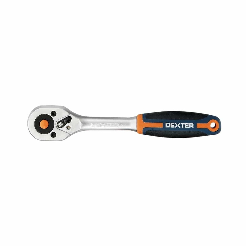 DEXTER 3/8 INCH 200 MM CHROME VANADIUM RATCHET