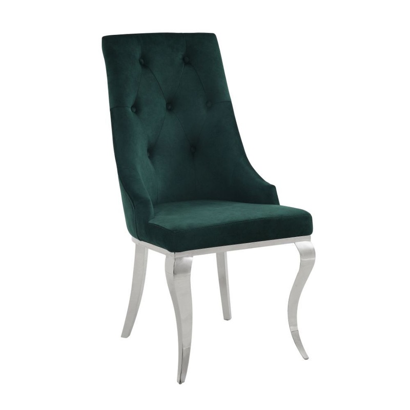 Dekel – Side Chair|Gray|Dark Green