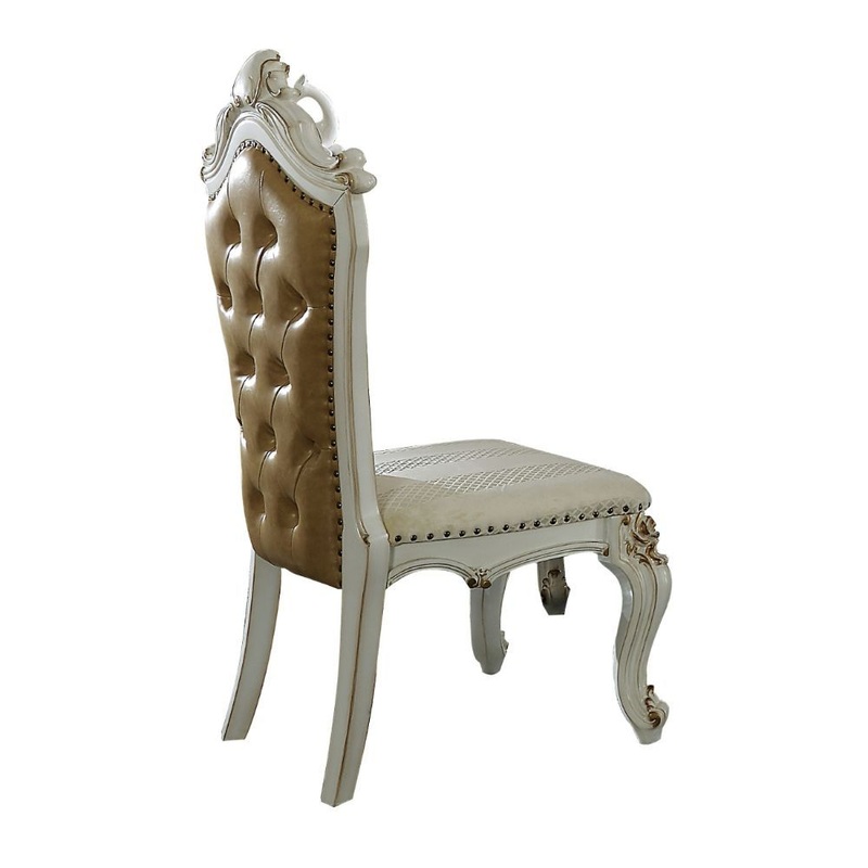 Picardy – Side Chair|Antique Pearl|Cherry Oak