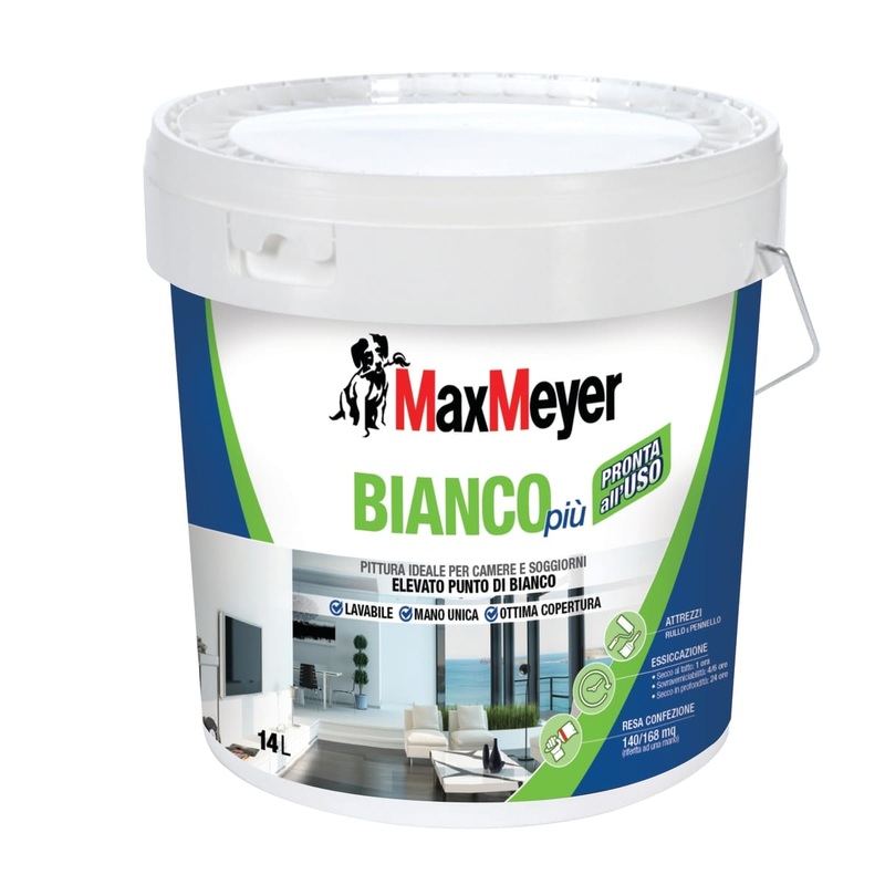 WHITE WASHABLE PAINT PLUS 14 LT