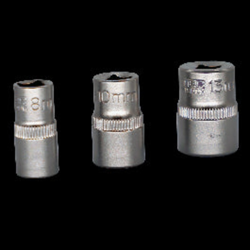 3-PIECE SET OF DEXTER CHROME VANADIUM SOCKETS