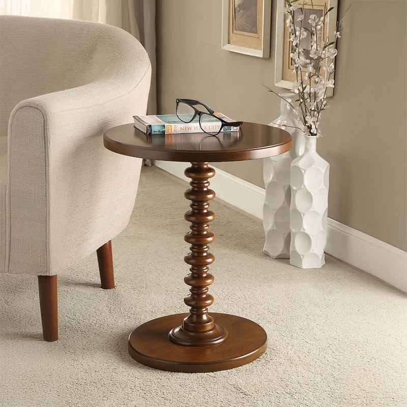 Acton – Accent Table|Black|Red|Walnut|Teal|Yellow|White|Pink