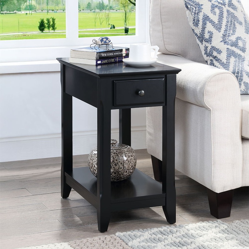 Bertie – Accent Table|White|Light Green|Gray|Black|Walnut|Dark Red