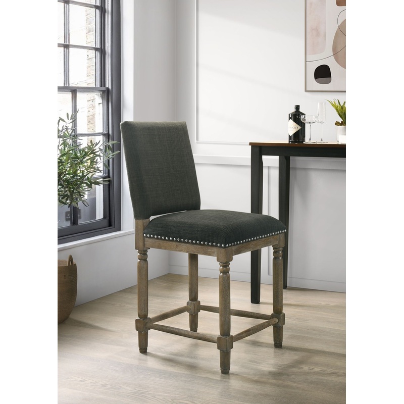 Everton – Fabric Chair With Nailhead Trim