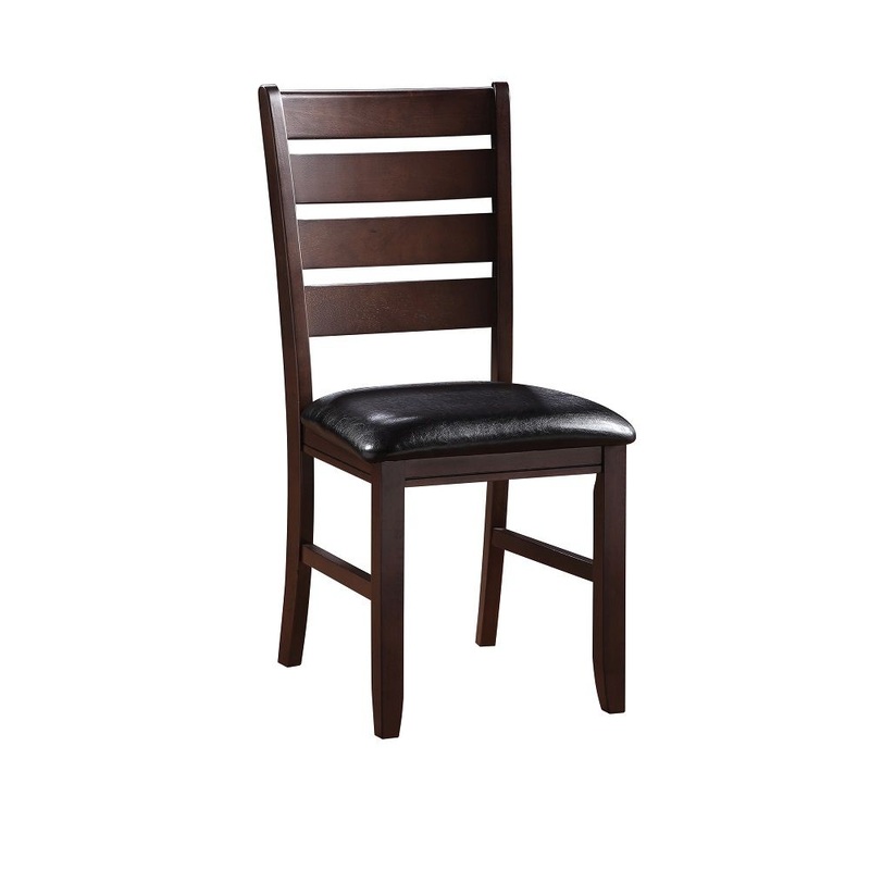 Urbana – Side Chair|Dark Brown|Dark Red