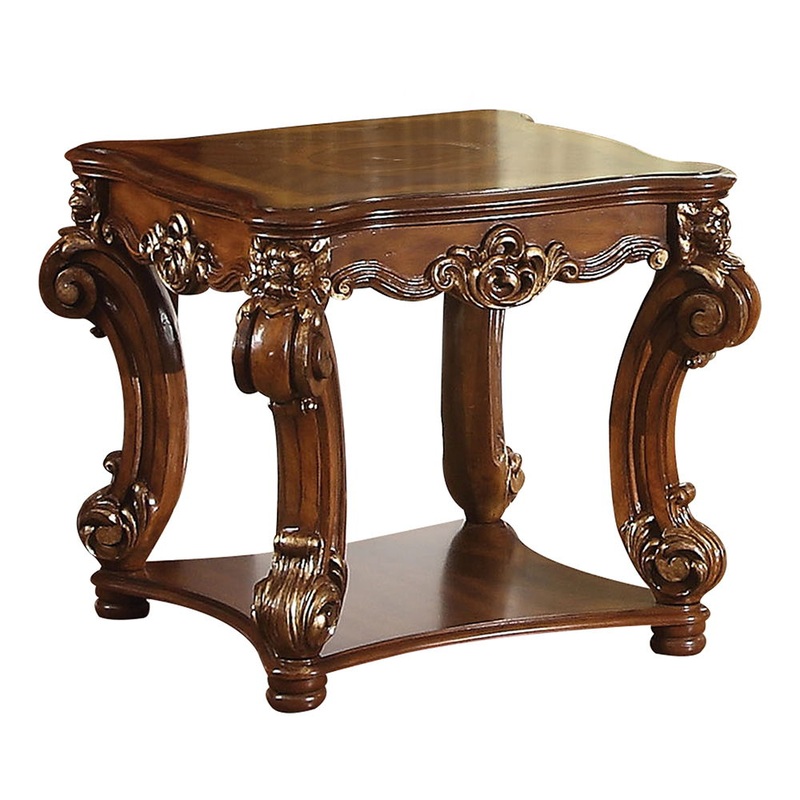 Vendome – End Table|Cherry|Gold Patina|Antique Pearl